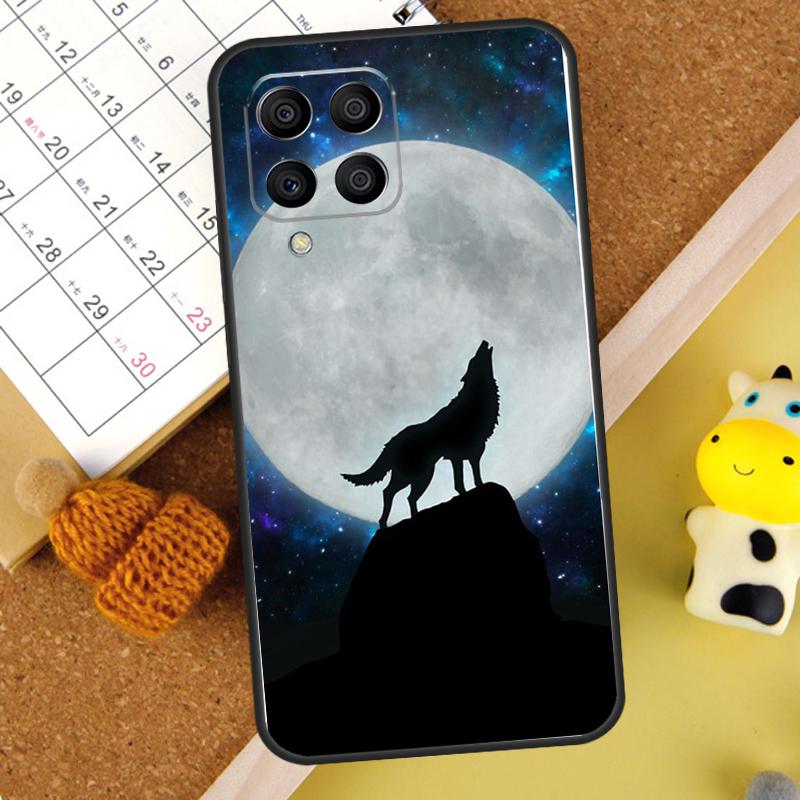 

Moon Roaring Wolf Case For Samsung Galaxy M15 M35 M55 M33 M21 M31 M16 M36 M56 M53 M13 M12 M32 M52 M14 M34 M54 Samsung M21