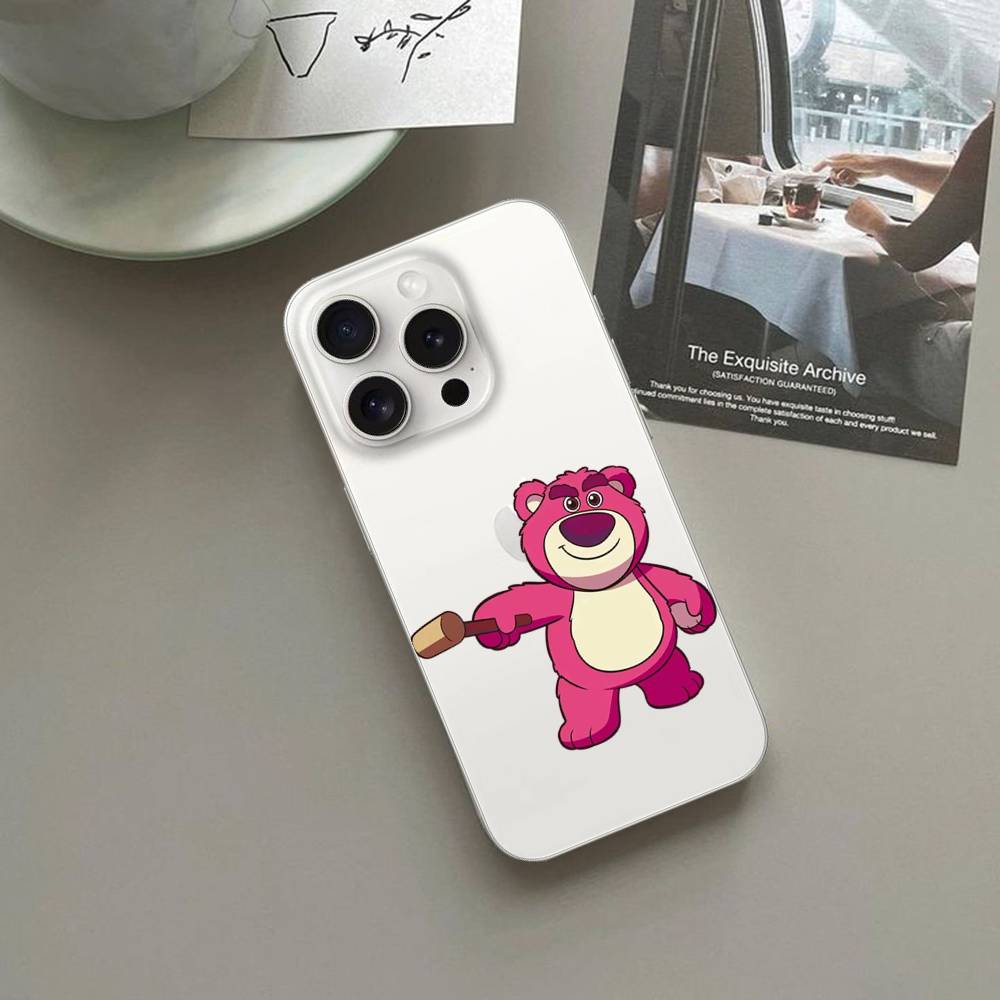 Cute L-Lotso Phone Case For IPhone 17/16/15/11/13/14 Pro Max Plus/X/Xr/Xs Max/12mini Air Transparent Clear