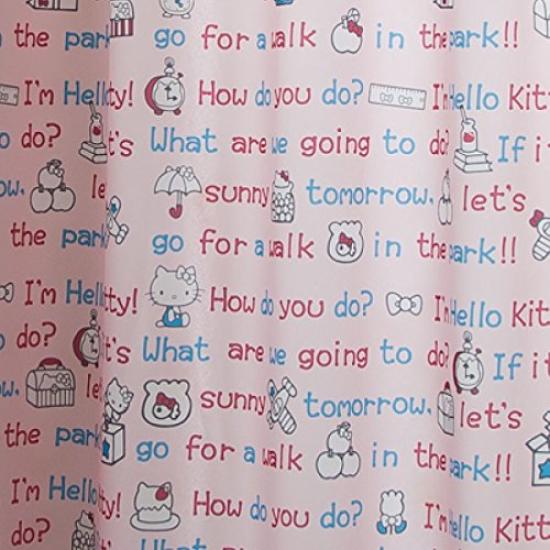 Sanrio in Hello Kitty Set of 100cm x Pink (SANRIO) "Made Japan" Heat-Shielding Curtains, 2, 178cm, [SB-6]