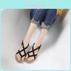 Casual Summer Flat Slides For Women With Rubber Sole And Low Heel For Beach And Travel