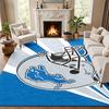 Detroit Lions Carpet Door Mat for Living Room or Bedroom Protective Mat Under Chair Office Decoration Christmas Gift Birthday Present