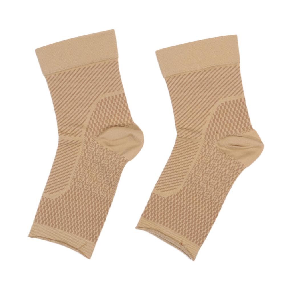 1pair Sports Ankle Support Brace Socks Tendonitis Plantar Fasciitis Joint Pain Relief Compression Socks Ankle Protection Sleeve for Men Women