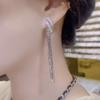 Trendy 2023 Rhinestone Tassel Earrings - Slimming, Light Luxury Jewelry