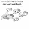 Reusable Cake Mould Tool Aluminum Alloy DIY Crafting Press Mould Handmade Soap Mold  Baking Making