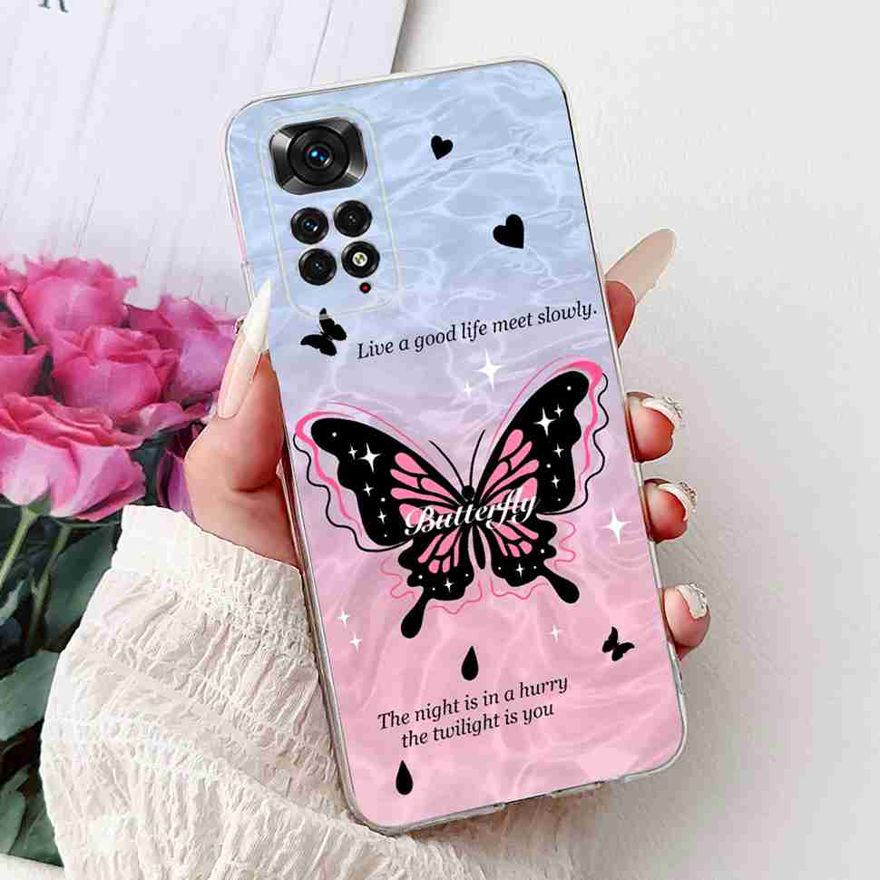 Colourful Flower For Xiaomi Redmi Note 11 4G Case Silicone Soft ShockPoof Back Cover For Redmi Note 11S Note11s Note11 4G Cases
