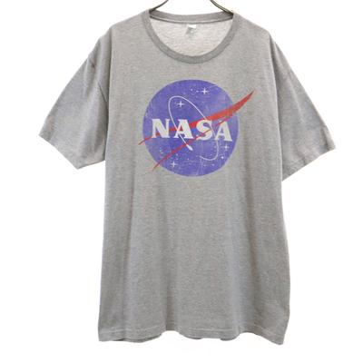 Pacific 90s Old NASA Print Short Sleeve T-shirt XL Gray Men's Used