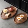 Chinese Style Bamboo Decorative Serving Tray Vintage Tea Tray Classic Bread Plate  Afternoon Tea