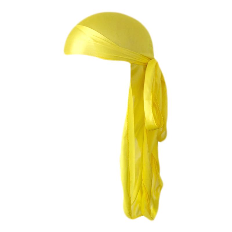 Silk-Style Elastic Knitted Long Tail Headscarf Turban
