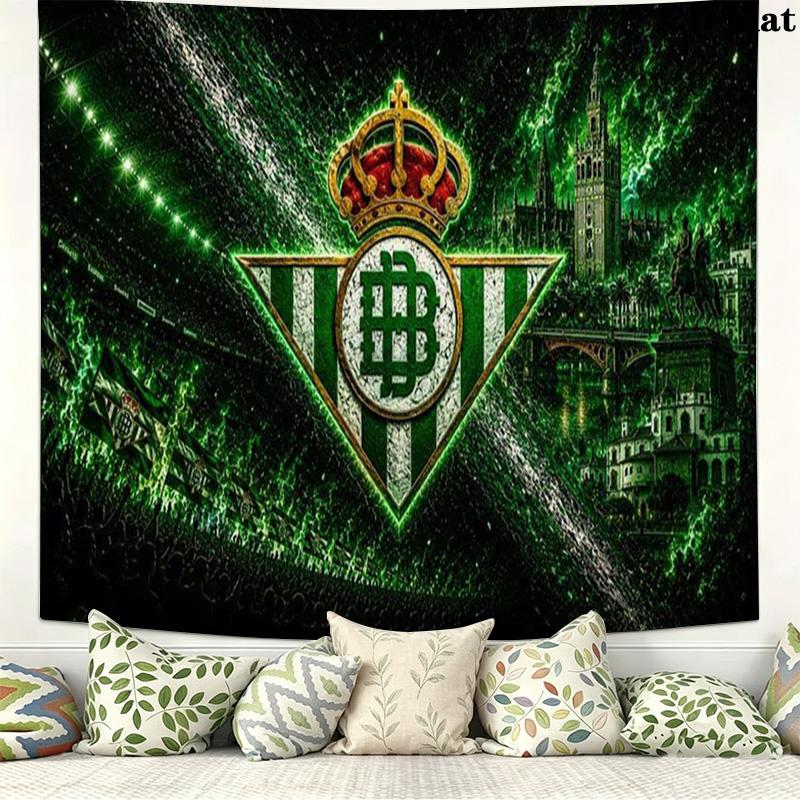 Real Betis stone Wall Tapestry Aesthetic Wall Hanging Printed Fabric Blanket Decorative Tapestries for Bedroom Living Room Home Decor