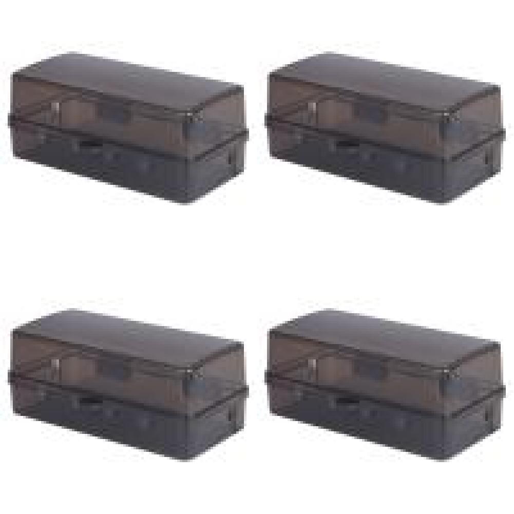 

6UK Waterproof Large Outdoor Electrical Box Weatherproof Protect Outlet Plug (Bl