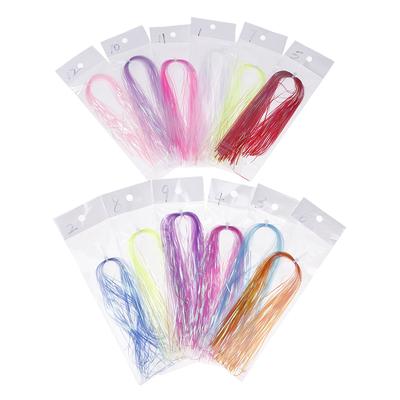 1Pc Fly Fishing Lure Tinsel Line Crystal Twisted Holographic Tinsel 12Colors For Making Jig Hook Lure Decorating Material
