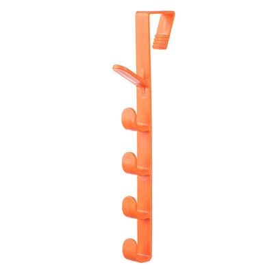 Door Hook Multipurpose Modern Style Punch Free Strong Load Bearing Door Coat Rack for Bedroom
