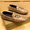 Fashion Mens Outdoor Loafers Leather Fashion Coiffeur Shoes Men 2024 All-match Men Casual Shoes Luxury Brand Classic Men Dress Footwear