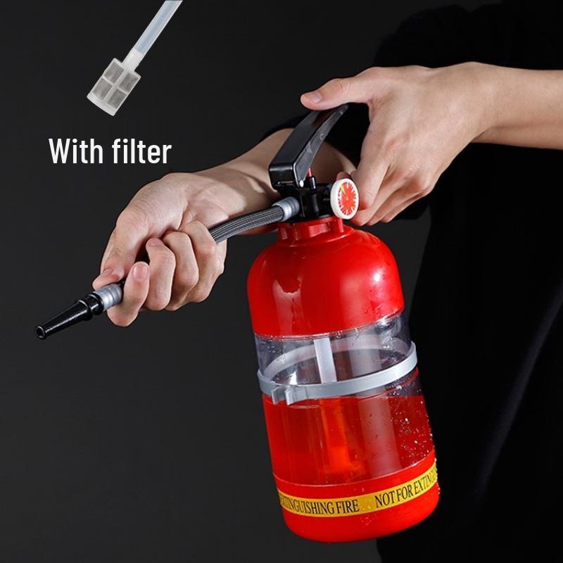 Influencer Drinkware: Manual Fire Extinguisher Alcohol Cannon & Beer Dispenser