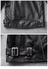 CHEJI Genuine Leather Cowhide Biker Motorcycle Denim Fashionable Jacket, Men's Coat, Jacket, Short, Jacket, Cold-Resistant, Windproof, Thick, Spring,