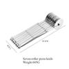 Stainless Steel Multifunctional Retractable Multi-wheel Roller Knife Fried Dough Stick Pizza Cake Maker Slicing Knife