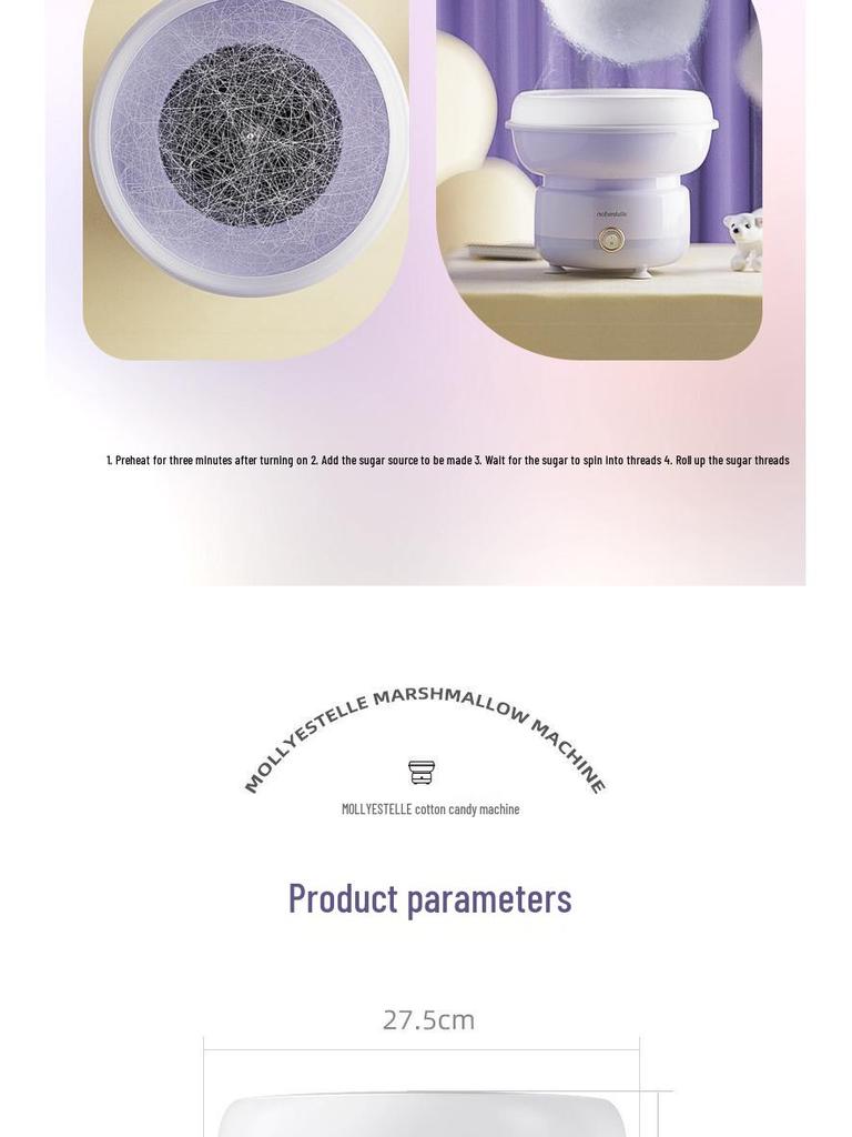 Fully Automatic Cotton Candy Machine for Kids