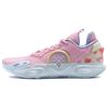 Li Ning All City 12 Csúszásgátló, Kopásálló, Támasztó, Könnyű, Visszapattanó Kosárlabda Cipő Férfi Rózsaszín ABAU015-3