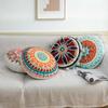 45cm Moroccan Ethnic Round Cushion Cover Mandala Floral Embroidery Home Decor Living Room Throw Pillow Case Ball Decorative