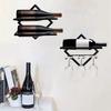 Black/Gold Upside Down Wine Rack 2 Bottle Bottle Display Stand Iron Wine Bottle Holder  Cabinet