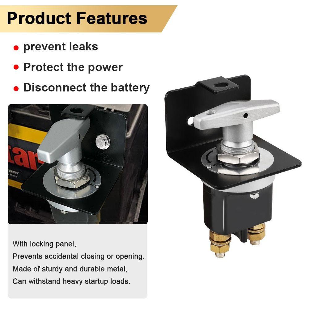Heavy Duty Battery Power Off Switch 12V 500A Marine Accessories Battery Disconnect Switch  Boat