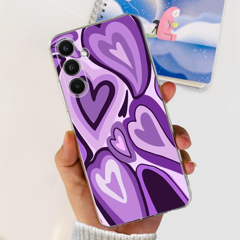 Silicone Case For Samsung Galaxy M34 5G Cases Fashion Cartoon Pattern Phone Cover For Samsung M34 5G SM-M316B Soft Transparent