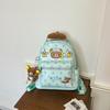 Schoolbag Dopamine Color Polka Dots Easy Bear Backpack Korean College Girl Backpack Junior High School Cute Cartoon School Bag