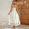 Spring and Summer New Suspender Striped Loose Dress