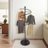 Spiral Rotating Clothing Rack, Heavy Duty Garment Rack, Sturdy Freestanding Hanger, Center Placement Hanging Rack, Iron Display
