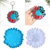 Shiny Glossy Sunflower Dog Paw Ornaments Silicone Epoxy Resin Mold DIY Keychain Pendant Jewelry for Valentine Gift Craft
