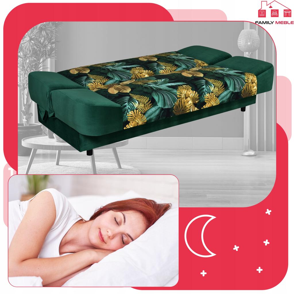 Sofa Sofa Sara Print Duo Sofa Bed Bonell Bed Family Furniture