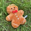 17cm Cute Christmas Gingerbread Man Plush Toy Chocolate Cookie Doll Christmas Tree Decor Xmas Pendant Christmas Gifts For Kids