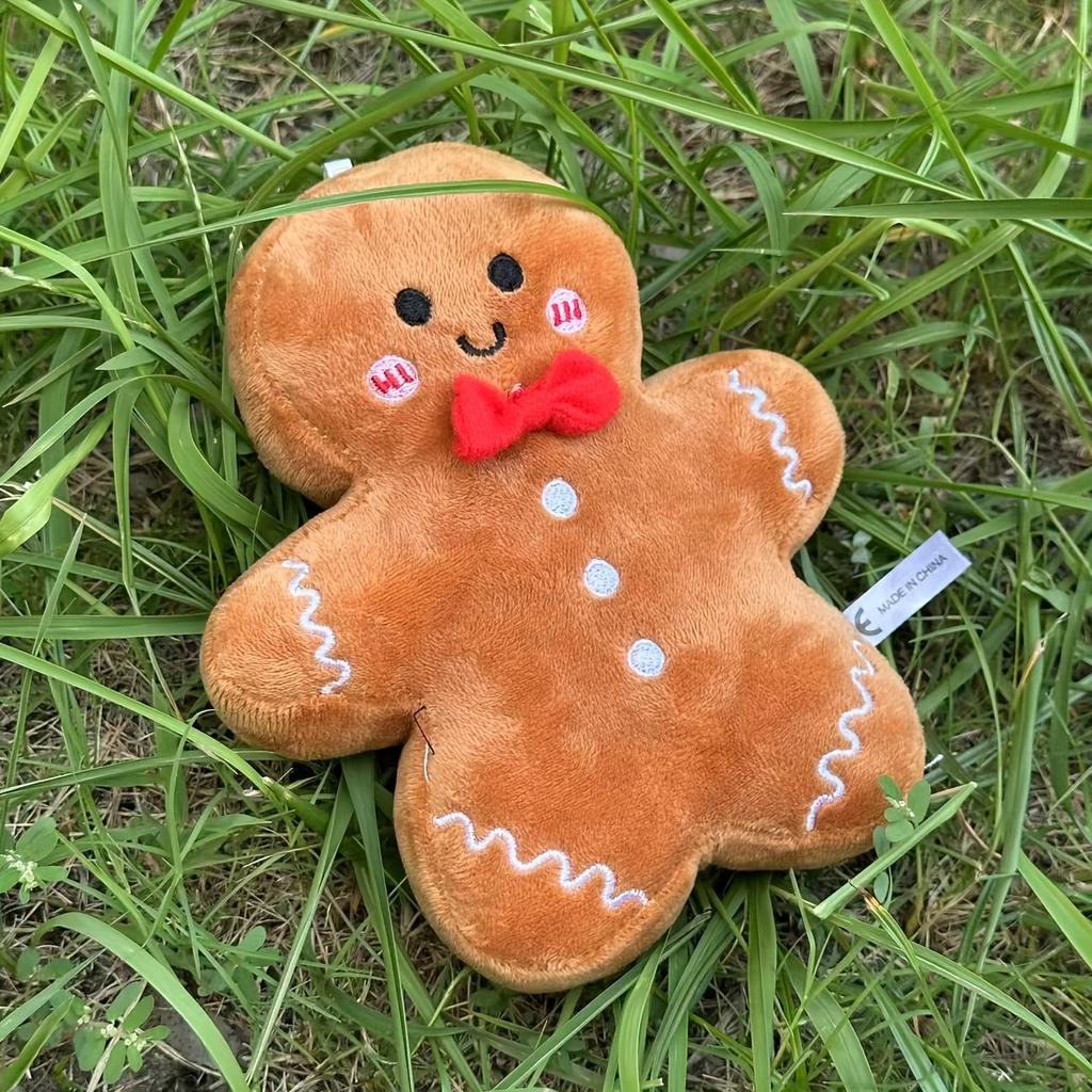 17cm Cute Christmas Gingerbread Man Plush Toy Chocolate Cookie Doll Christmas Tree Decor Xmas Pendant Christmas Gifts For Kids