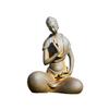 Japanese Iron Zazen Buddha Cast Iron Monk Figurine Minimalist Buddha Statues For Home Decor Mini Meditation Tabletop Home Decor