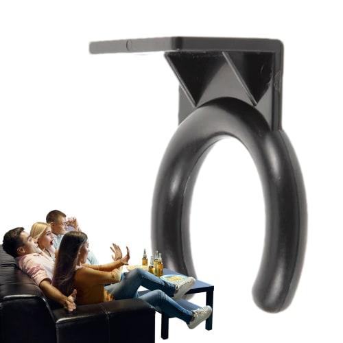 Imtrub Microphone Holder, Wall Mount Hook | Small Black Wall Hanger for Wired Microphones, Microphone Stand Cable Holder, Microphone Accessory, Wall C