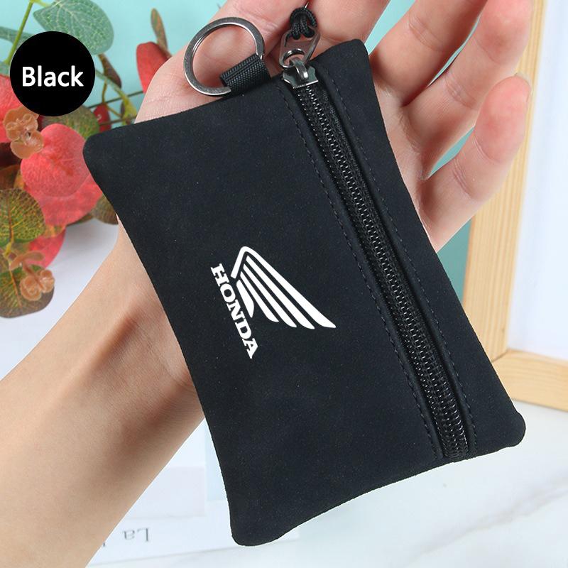 

Leather Car Key Cover Purse Storage Bag Keychain Accessories For Honda Hornet 600 250 CB500X NC750X PCV Forza 125 CB650R CBR 954