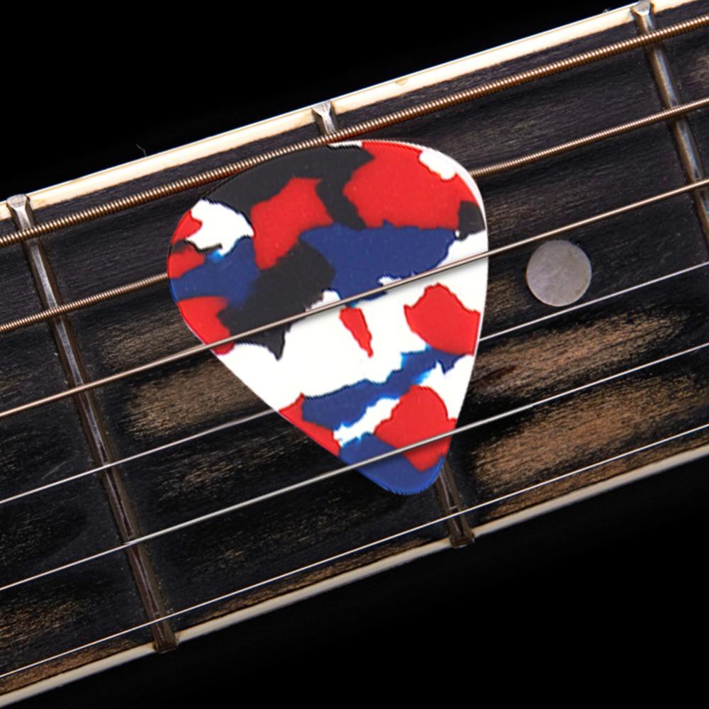 100PCS 0.46mm Thin Gauge Guitar Picks Mixed Colors Bass Guitar Picks Celluloid Plectrums For Guitar