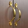 Zinc Alloy Arched Cabinet Door Handles Bronze Wardrobe Door Handle  For Cabinet Wardrobe Drawer