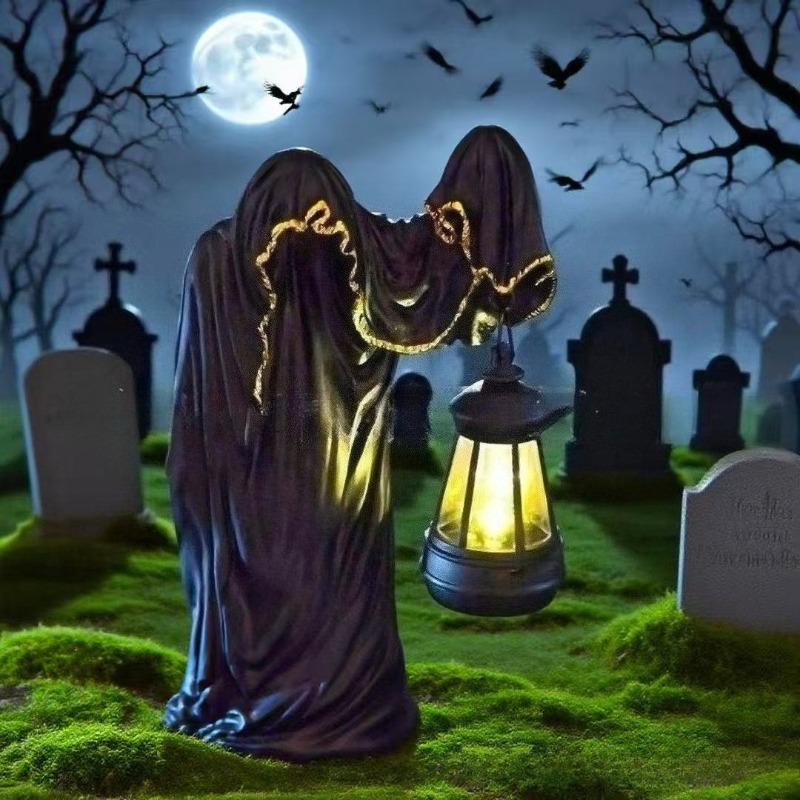 

Хэллоуин Сгорбленный Маг Фонарь Дисплей, Солнечный Декоративный Дизайн, Свет Призрак Маг чёрный