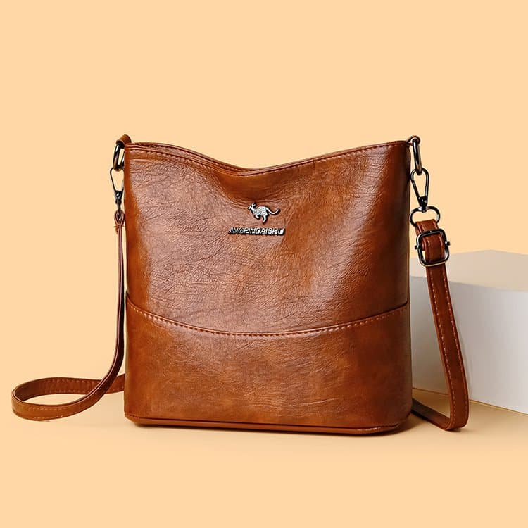 Retro Large-capacity Women s Shoulder Bag Diagonal Span Bag коричневый