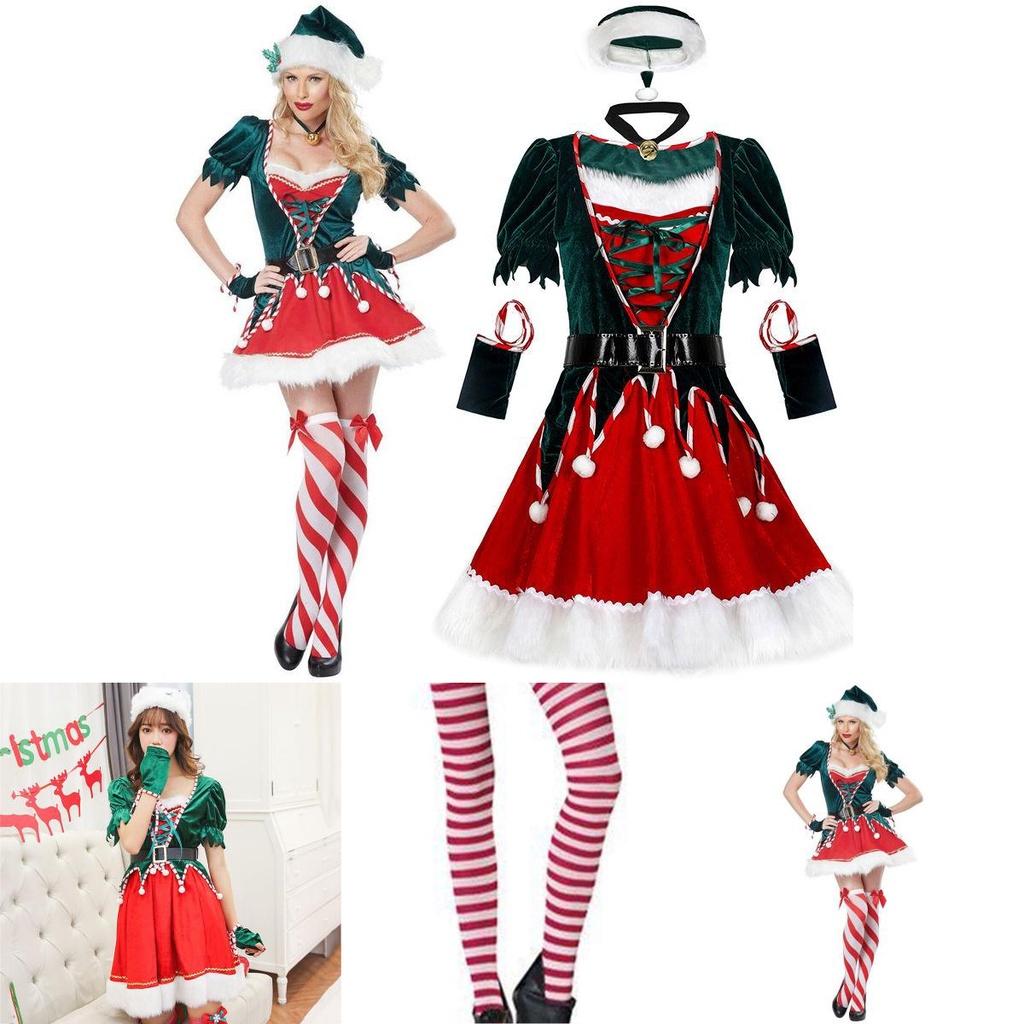 Adorable Swing Dress Style Santa Claus Costume For Women And Girls