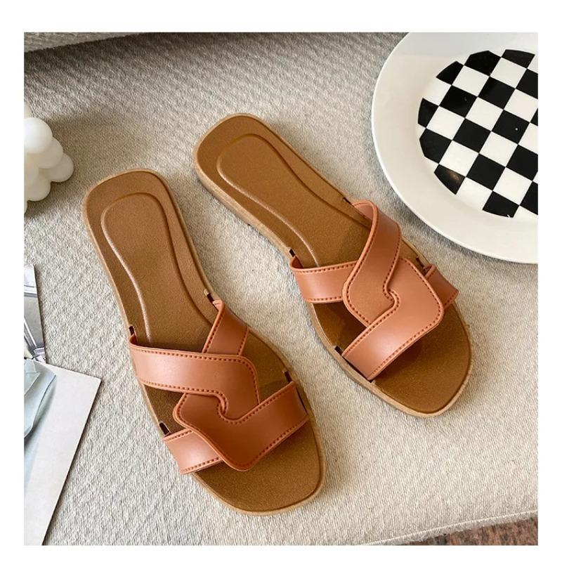 Damen Sommer Pantoletten Weiche Anti-Rutsch-Sohle Leichte Hausschuhe Damen Strand Gehen