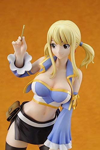 HobbyJAPAN Fairy Tail Lucy Heartfilia Figure Pink Brown and Blue