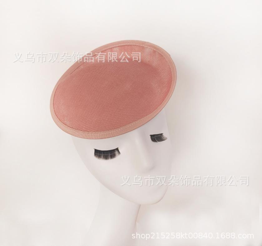 Imitation linen DIY hat embryo base elastic mesh hair accessories headgear hat bottom fashion retro top hat clothing DIY small warped edge