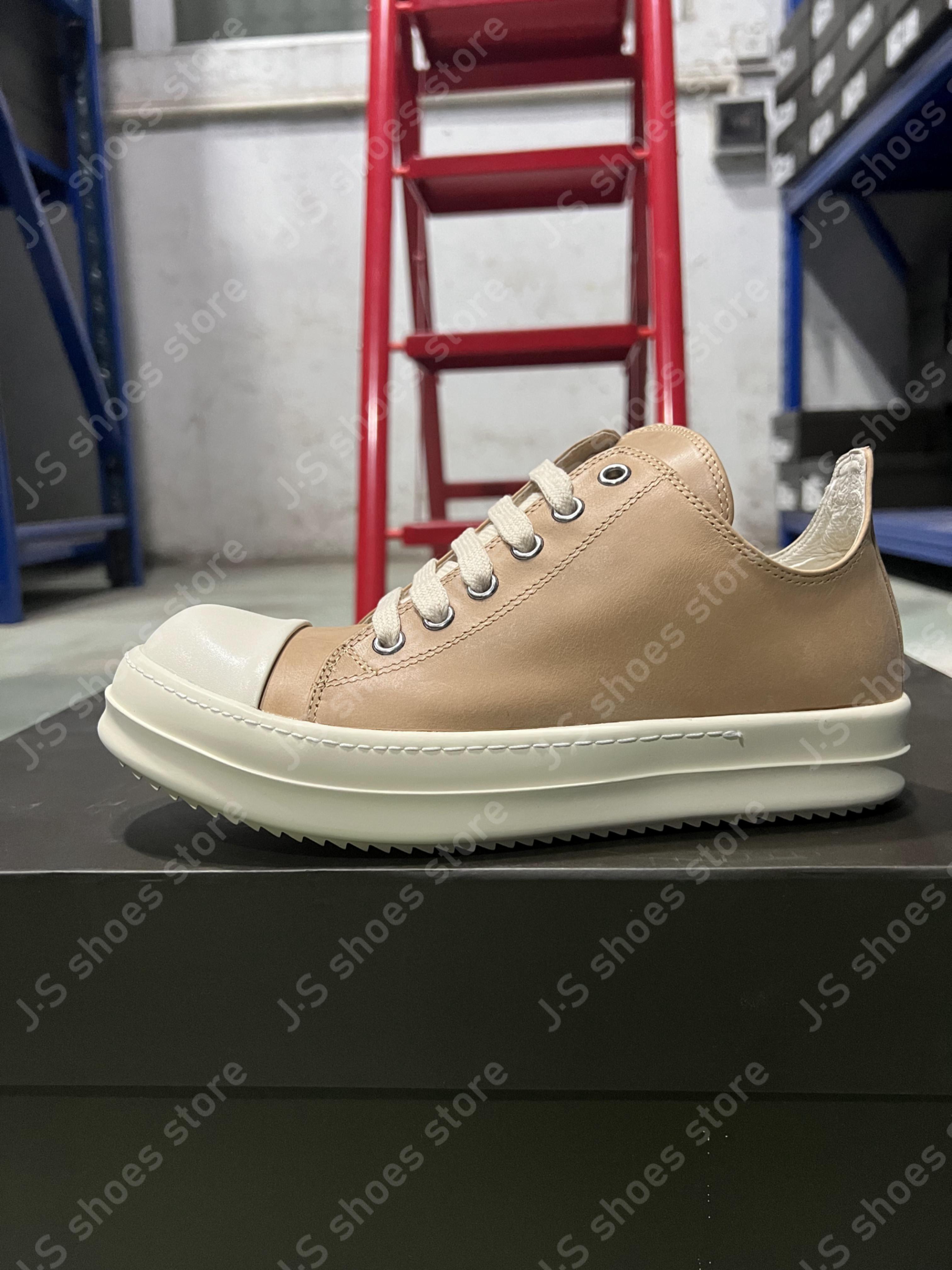 

Брендовые мужские кроссовки R-o Classic оранжевая кожа низкий верх обувь роскошный дизайнерский нубук женская повседневная обувь на шнуровке плоские кроссовки 48 верблюд