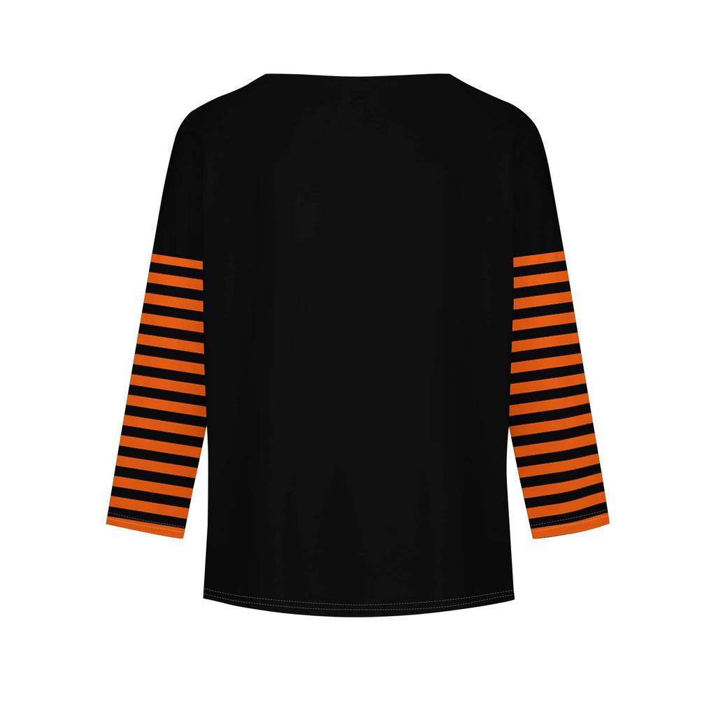 Girls Long Sleeve Halloween Day T Shirts Kids Fall Tops Crewneck Basic Tees 2-11Y