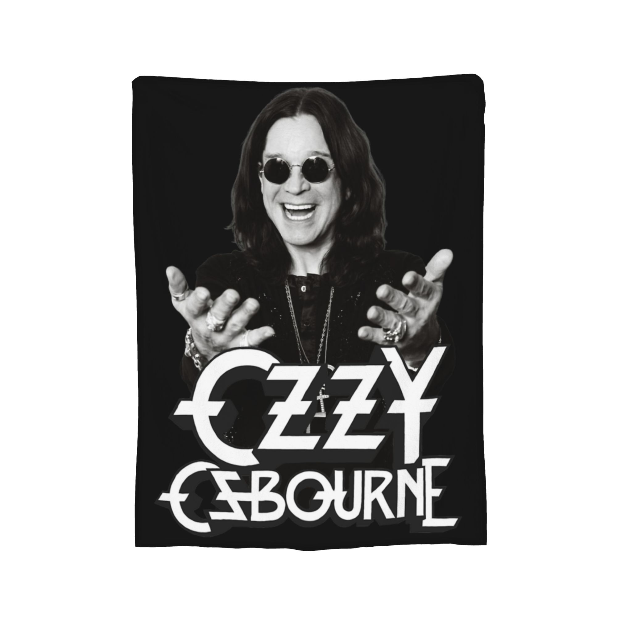 

Ozzy Osbourne Blanket Fleece Print Breathable Warm Throw Blankets for Sofa Couch Bedding Throws 30x40in