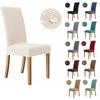 Waterproof Chair Cover for Dining Room Kitchen Elasticity Jacquard Spandex Stretch Luxury Chair Cover Seater Case Wedding Hotel