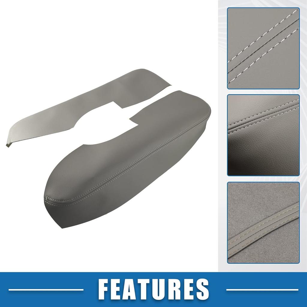 Auto Vordertürverkleidung Armlehnenabdeckung Innenraum Türverkleidungen für Acura TL 2009-2014 Grau 1 Paar