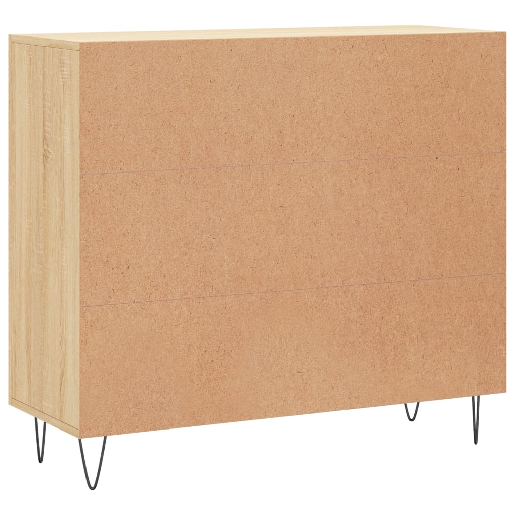 Sideboard Sonoma Oak 90 X 34 X 80 Cm Particleboard